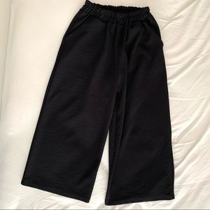 Black culottes